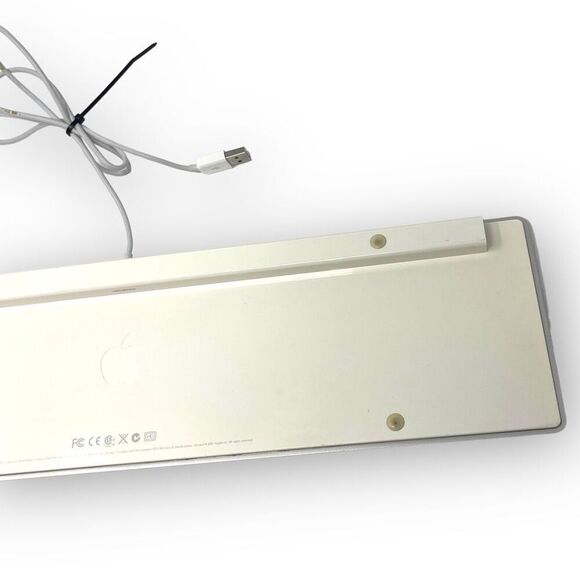 Apple A1243 USB Wired Aluminum Keyboard + Numeric Keypad Slim Used Good - Picture 7 of 8